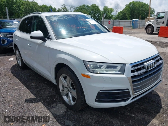 2019 Audi Q5 Premium Plus with VIN WA1BNAFY7K2056998, listed as a IAAI auction lot 42230392 with 52,289 mi miles and . Bid and sale history available at DreamBid. Image 1.