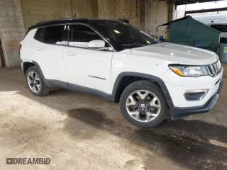 2018 Jeep Compass Limited with VIN 3C4NJDCB2JT307827, listed as a IAAI auction lot 41635129 with 64,630 mi miles. Bid and sale history available at carsss.com. Image 1.