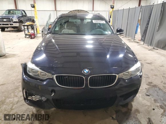 2015 BMW 4 Series 435i xDrive with VIN WBA4B3C55FGV48268, listed as a Copart auction lot 43822075 with 109,949 mi miles and Salvage Title. Bid and sale history available at DreamBid. Image 5.
