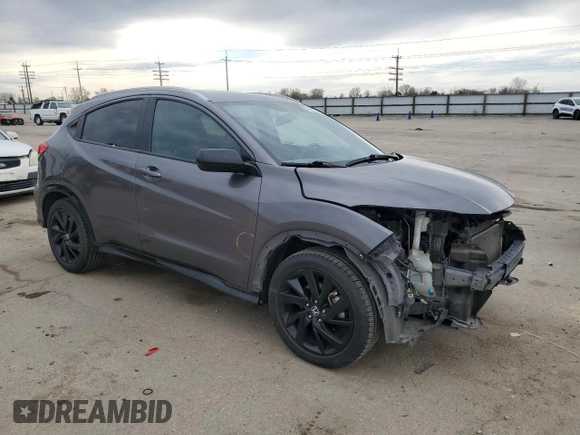 2022 Honda HR-V Sport with VIN 3CZRU6H1XNM734008, listed as a Copart auction lot 50992365 with 143,569 mi miles and Salvage Title. Bid and sale history available at carsss.com. Image 4.