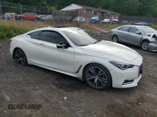 2017 Infiniti Q60 Premium with VIN JN1CV7EL5HM321176, listed as a Copart auction lot 56045305 with 93,272 mi miles and Salvage title. Bid and sale history available at DreamBid. Image 4.