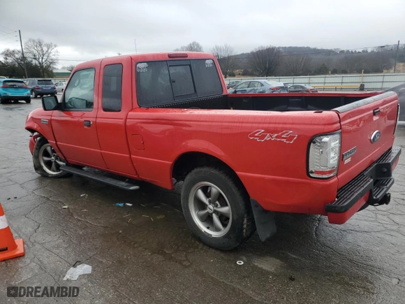 2008 Ford Ranger XLT with VIN 1FTZR45E28PA41130, listed as a Copart auction lot 44971715 with 183,838 mi miles and Salvage Title. Bid and sale history available at carsss.com. Image 2.