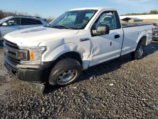 2018 Ford F-150 XL with VIN 1FTMF1CB7JKF43113, listed as a Copart auction lot 41757185 with 72,332 mi miles and Salvage Title. Bid and sale history available at carsss.com. Image 1.