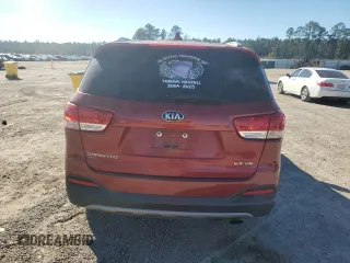 2018 Kia Sorento EX with VIN 5XYPH4A57JG409763, listed as a Copart auction lot 87258384 with 134,296 mi miles and Salvage Title. Bid and sale history available at DreamBid. Image 6.