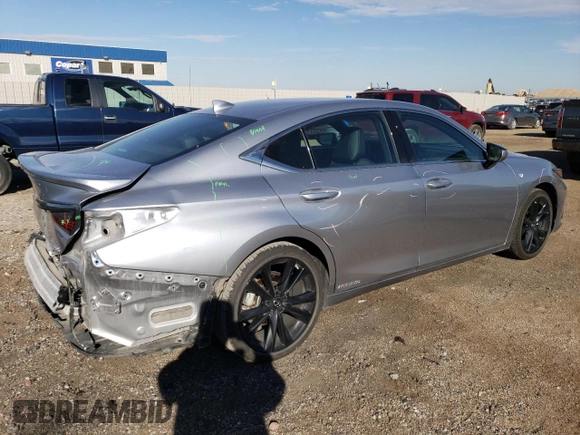 2022 Lexus ES 300h F Sport with VIN 58AGA1C11NU020199, listed as a Copart auction lot 72584274 with 36,351 mi miles and Salvage title. Bid and sale history available at DreamBid. Image 3.