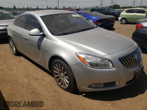 2011 Buick Regal CXL Turbo TO1 with VIN W04GV5EV5B1076340, listed as a Copart auction lot 66847104 with 148,503 mi miles and Salvage Title. Bid and sale history available at carsss.com. Image 4.