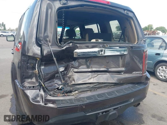 2012 Honda Pilot EX-L with VIN 5FNYF4H55CB017097, listed as a IAAI auction lot 42625034 with 180,783 mi miles and . Bid and sale history available at DreamBid. Image 6.