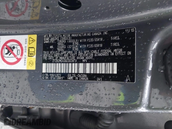 2016 Lexus RX 350 с VIN 2T2BZMCA3GC003979, выставлен на аукционе IAAI как лот 42670928 с пробегом 83 328 миль миль и . История ставок и продаж доступна на DreamBid. Изображение 9.