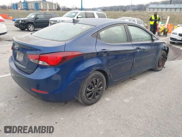 2016 Hyundai Elantra SE with VIN 5NPDH4AE7GH672890, listed as a IAAI auction lot 41087145 with 157,540 mi miles. Bid and sale history available at carsss.com. Image 4.