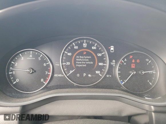 2020 Mazda 3 Premium Package with VIN JM1BPANM5L1174408, listed as a Copart auction lot 51709595 with 48,348 mi miles and Salvage Title. Bid and sale history available at carsss.com. Image 9.