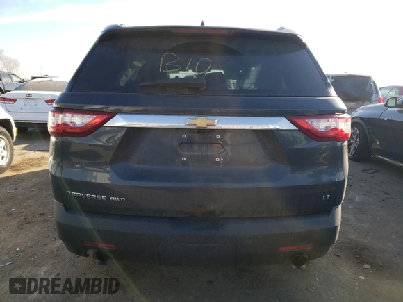 2021 Chevrolet Traverse LT Leather with VIN 1GNEVHKW9MJ138361, listed as a Copart auction lot 76510873 with 53,419 mi miles. Bid and sale history available at carsss.com. Image 6.