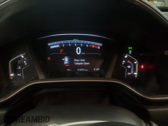 2019 Honda CR-V EX with VIN 2HKRW2H52KH662962, listed as a Copart auction lot 55808015 with 10,899 mi miles and Salvage Title. Bid and sale history available at DreamBid. Image 9.