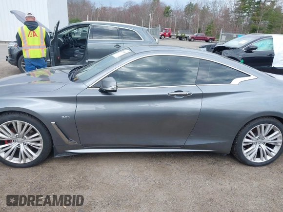 2017 Infiniti Q60 Premium with VIN JN1EV7EL5HM550031, listed as a IAAI auction lot 41965643 with 61,717 mi miles and . Bid and sale history available at DreamBid. Image 14.