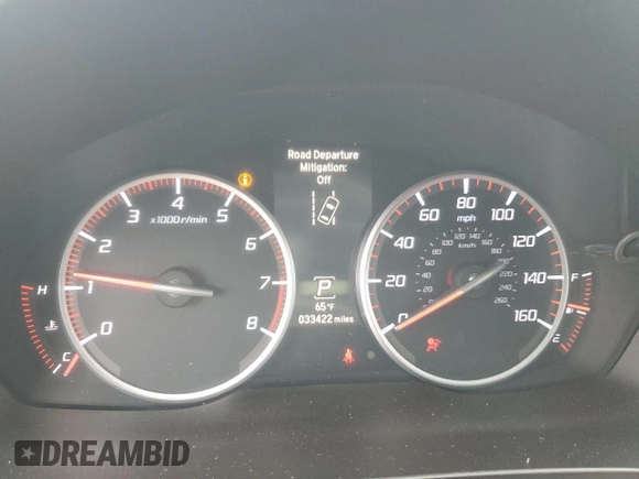 2022 Acura ILX Premium with VIN 19UDE2F87NA004271, listed as a Copart auction lot 60274525 with 33,422 mi miles and Salvage title. Bid and sale history available at DreamBid. Image 9.