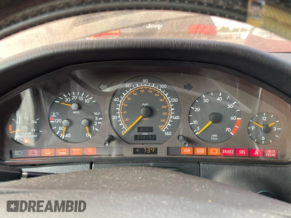 1995 Mercedes-Benz S with VIN WDBGA51E5SA224377, listed as a Copart auction lot 75064964 with 208,782 mi miles and Clean Title. Bid and sale history available at DreamBid. Image 9.