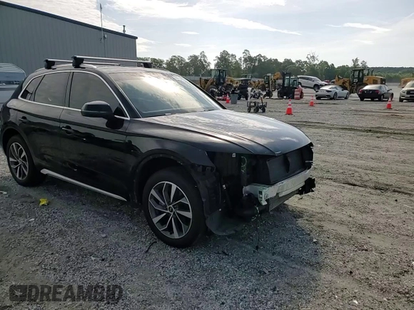 2021 Audi Q5 Premium Plus with VIN WA1BAAFY8M2011079, listed as a Copart auction lot 60714455 with 78,883 mi miles and Salvage title. Bid and sale history available at DreamBid. Image 15.