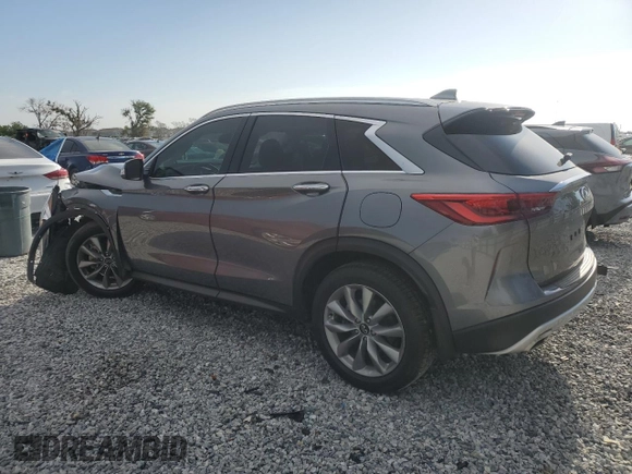 2021 Infiniti QX50 Luxe z VIN 3PCAJ5BA7MF125248, wystawiony jako Copart lot #60272365 z przebiegiem 69 582 mil mil oraz Nie do naprawy • Non repairable. Historia ofert i sprzedaży dostępna na DreamBid. Obrazek 2.