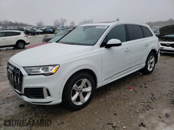 2022 Audi Q7 Premium Plus with VIN WA1LJBF70ND020124, listed as a Copart auction lot 42432685 with 36,644 mi miles and Salvage title. Bid and sale history available at DreamBid. Image 1.