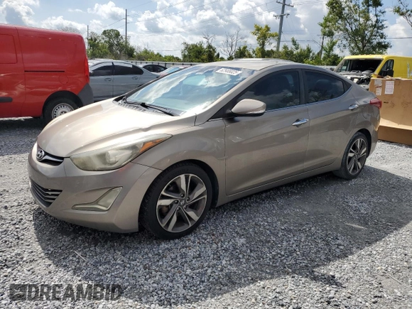 2014 Hyundai Elantra SE with VIN 5NPDH4AE3EH474370, listed as a Copart auction lot 62988025 with 87,653 mi miles and Salvage title. Bid and sale history available at DreamBid. Image 1.
