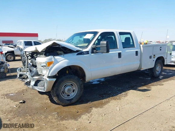 2015 Ford Super Duty F-250 SRW Lariat with VIN 1FT7W2B63FEC16902, listed as a IAAI auction lot 40648072 with 256,769 mi miles. Bid and sale history available at carsss.com. Image 2.