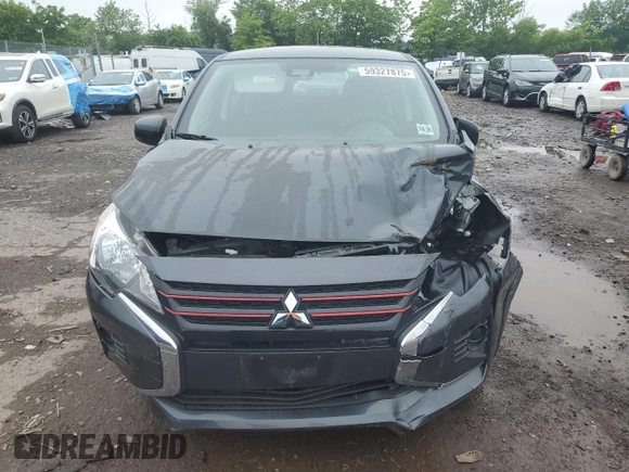 2024 Mitsubishi Mirage Black Edition z VIN ML32AWHJ3RH012246, wystawiony jako Copart lot #59327875 z przebiegiem 14 677 mil mil oraz Szkoda całkowita • Salvage title. Historia ofert i sprzedaży dostępna na DreamBid. Obrazek 5.