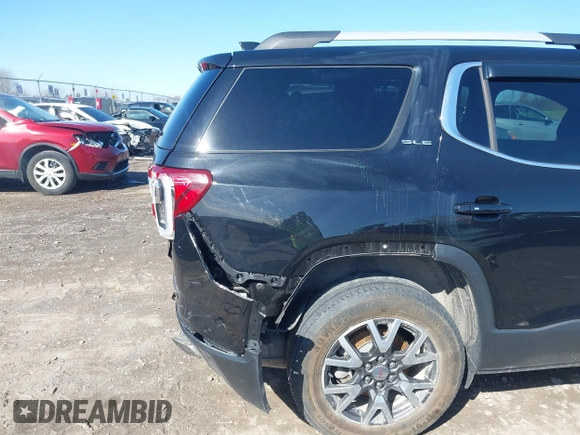 2020 GMC Acadia SLE with VIN 1GKKNRLS0LZ220366, listed as a IAAI auction lot 41952326 with 55,495 mi miles and . Bid and sale history available at DreamBid. Image 17.