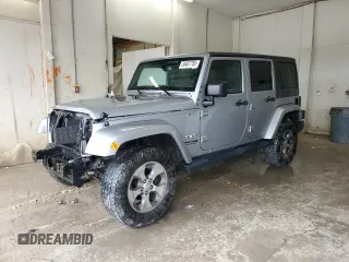 2018 Jeep Wrangler Unlimited Sahara with VIN 1C4BJWEG3JL900213, listed as a Copart auction lot 58467785 with 115,612 mi miles and Salvage title. Bid and sale history available at DreamBid. Image 1.