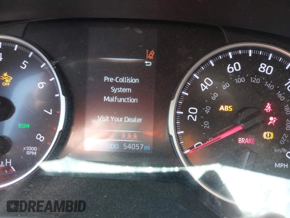 2022 Toyota RAV4 LE with VIN 2T3K1RFV3NC188126, listed as a IAAI auction lot 42037772 with 54,057 mi miles. Bid and sale history available at carsss.com. Image 7.
