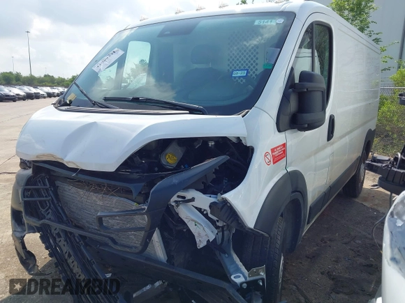 2023 Ram ProMaster Cargo with VIN 3C6LRVVG2PE596243, listed as a IAAI auction lot 42069331 with 9,332 mi miles and . Bid and sale history available at DreamBid. Image 2.