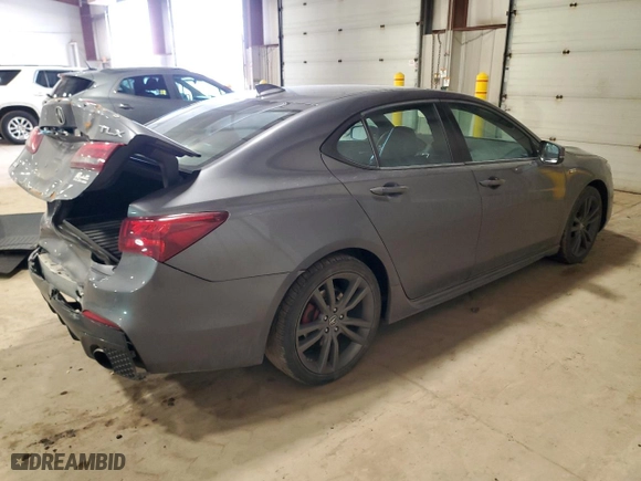 2018 Acura TLX w/A-SPEC Pkg with VIN 19UUB2F64JA006724, listed as a Copart auction lot 45744525 with 113,813 mi miles and Salvage Title. Bid and sale history available at carsss.com. Image 3.
