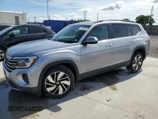 2024 Volkswagen Atlas SE z VIN 1V2HR2CAXRC581073, wystawiony jako Copart lot #65604645 z przebiegiem 25 178 mil mil oraz Czysty tytuł • Clean title. Historia ofert i sprzedaży dostępna na DreamBid. Obrazek 1.