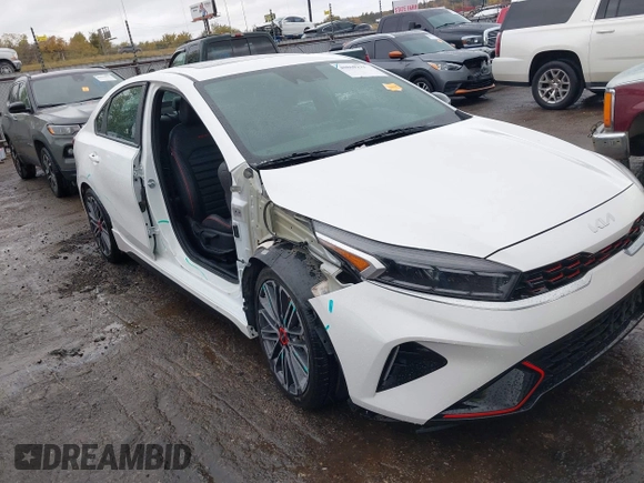 2023 Kia Forte GT with VIN 3KPF44AC4PE505989, listed as a IAAI auction lot 40869133 with 38,222 mi miles and . Bid and sale history available at carsss.com. Image 6.