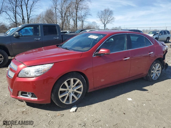 2013 Chevrolet Malibu LTZ with VIN 1G11H5SA4DF262003, listed as a Copart auction lot 45892135 with 131,331 mi miles and Salvage Title. Bid and sale history available at carsss.com. Image 1.
