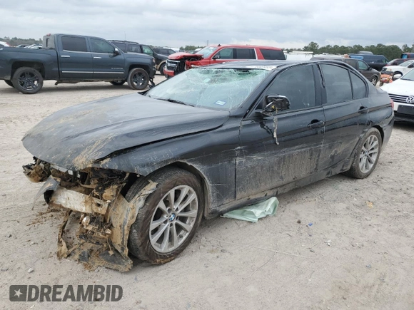 2018 BMW 3 Series 320i with VIN WBA8A9C5XJK622703, listed as a Copart auction lot 47660955 with 131,957 mi miles and Salvage Title. Bid and sale history available at carsss.com. Image 1.
