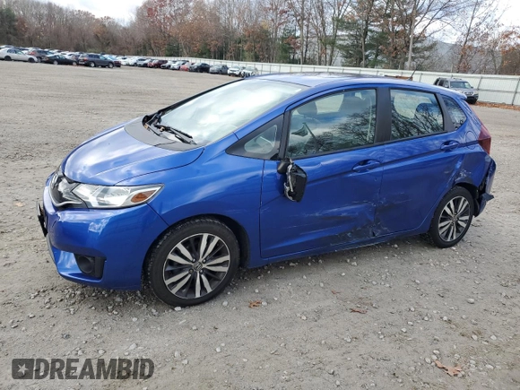 2017 Honda Fit EX-L with VIN 3HGGK5H80HM704757, listed as a Copart auction lot 80079734 with 53,397 mi miles and Salvage Title. Bid and sale history available at DreamBid. Image 1.