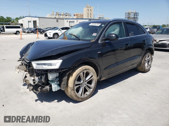 2017 Audi Q3 Prestige with VIN WA1GCCFSXHR005367, listed as a Copart auction lot 52035255 with 0 mi miles and Clean Title. Bid and sale history available at carsss.com. Image 1.