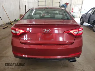 2016 Hyundai Sonata SE with VIN 5NPE24AF0GH376334, listed as a Copart auction lot 54157565 with 106,290 mi miles and Salvage Title. Bid and sale history available at carsss.com. Image 6.