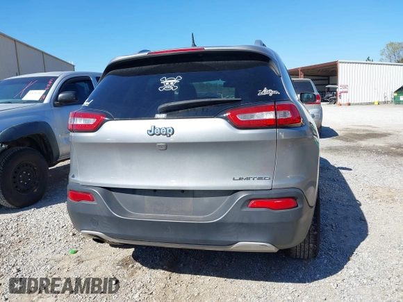 2016 Jeep Cherokee Limited with VIN 1C4PJLDB8GW239294, listed as a IAAI auction lot 41675712 with 140,491 mi miles. Bid and sale history available at carsss.com. Image 16.