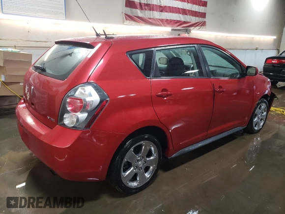 2009 Pontiac Vibe w/1SB with VIN 5Y2SP67019Z432876, listed as a Copart auction lot 78551534 with 128,207 mi miles and Salvage Title. Bid and sale history available at carsss.com. Image 3.