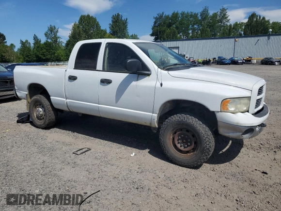 2004 Dodge 2500 SLT z VIN 1D7KU28D14J182331, wystawiony jako Copart lot #60314535 z przebiegiem 133 162 mil mil oraz Czysty tytuł • Clean title. Historia ofert i sprzedaży dostępna na DreamBid. Obrazek 4.