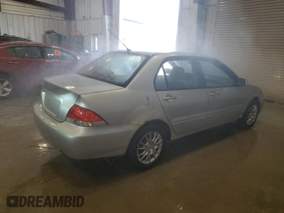 2006 Mitsubishi Lancer ES z VIN JA3AJ26E36U014104, wystawiony jako Copart lot #59814245 z przebiegiem 144 780 mil mil oraz Nie do naprawy • Non repairable. Historia ofert i sprzedaży dostępna na DreamBid. Obrazek 3.