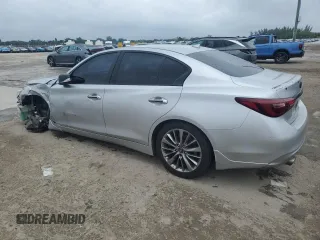 2019 Infiniti Q50 3.0t Signature Edition with VIN JN1EV7AP1KM543075, listed as a Copart auction lot 88492705 with 73,103 mi miles and Non Repairable. Bid and sale history available at carsss.com. Image 2.