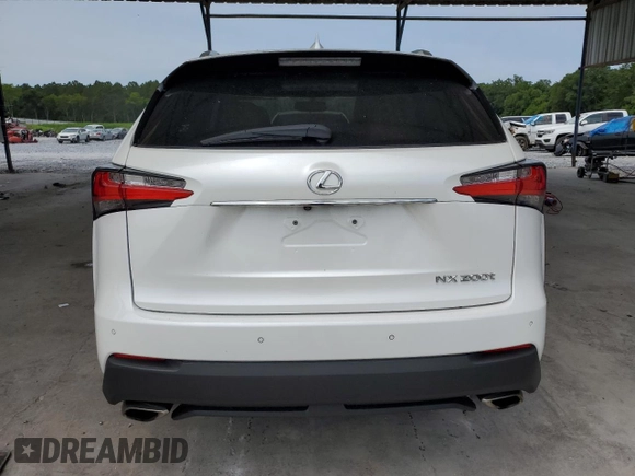 2016 Lexus NX 200t with VIN JTJBARBZ9G2072753, listed as a Copart auction lot 62643065 with 82,264 mi miles and Salvage title. Bid and sale history available at DreamBid. Image 6.