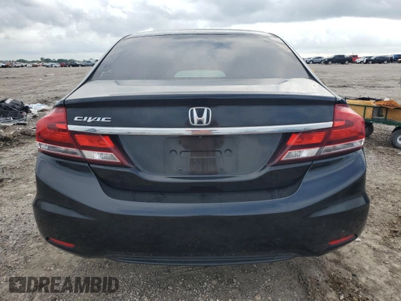 2015 Honda Civic Sedan SE with VIN 19XFB2F77FE019178, listed as a Copart auction lot 54884575 with 183,129 mi miles and Clean Title. Bid and sale history available at carsss.com. Image 6.