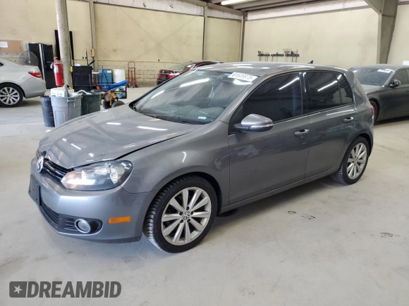 2013 Volkswagen Golf TDI with VIN WVWDM7AJ8DW125742, listed as a Copart auction lot 61609875 with 123,838 mi miles and Salvage title. Bid and sale history available at DreamBid. Image 1.