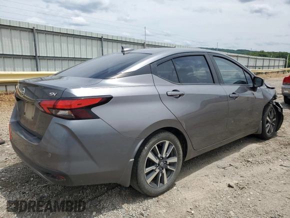 2021 Nissan Versa SV with VIN 3N1CN8EV3ML880947, listed as a Copart auction lot 60303965 with 98,646 mi miles and Salvage title. Bid and sale history available at DreamBid. Image 3.