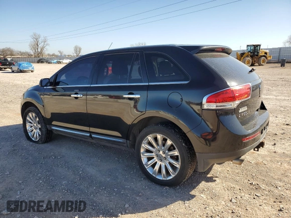 2013 Lincoln MKX with VIN 2LMDJ6JK4DBL25255, listed as a Copart auction lot 48297795 with 166,849 mi miles and Salvage Title. Bid and sale history available at carsss.com. Image 2.