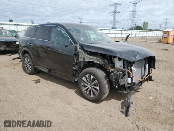 2024 Infiniti QX60 Pure with VIN 5N1DL1ES4RC351400, listed as a Copart auction lot 57036005 with 3,965 mi miles and Salvage title. Bid and sale history available at DreamBid. Image 4.