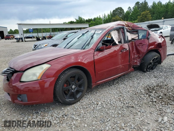 2008 Nissan Maxima SE z VIN 1N4BA41E78C831101, wystawiony jako Copart lot #58123985 z przebiegiem Nie podano mil oraz Szkoda całkowita • Salvage title. Historia ofert i sprzedaży dostępna na DreamBid. Obrazek 1.