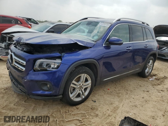 2021 Mercedes-Benz GLB 250 z VIN W1N4M4GB5MW078130, wystawiony jako Copart lot #51225785 z przebiegiem 48 498 mil mil oraz Szkoda całkowita • Salvage title. Historia ofert i sprzedaży dostępna na DreamBid. Obrazek 1.